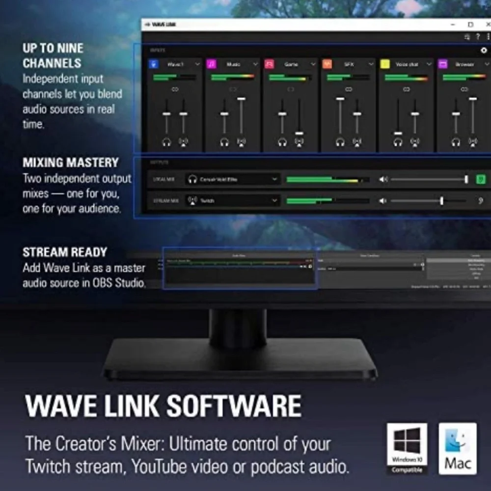 Elgato Wave:1 - Premium Cardioid USB Condenser Microphone for Streaming plus+